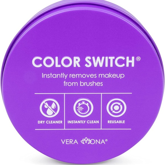 Vera Mona Color switch instant brush cleaner Brush cleaning compact tin NWT - Picture 4 of 11